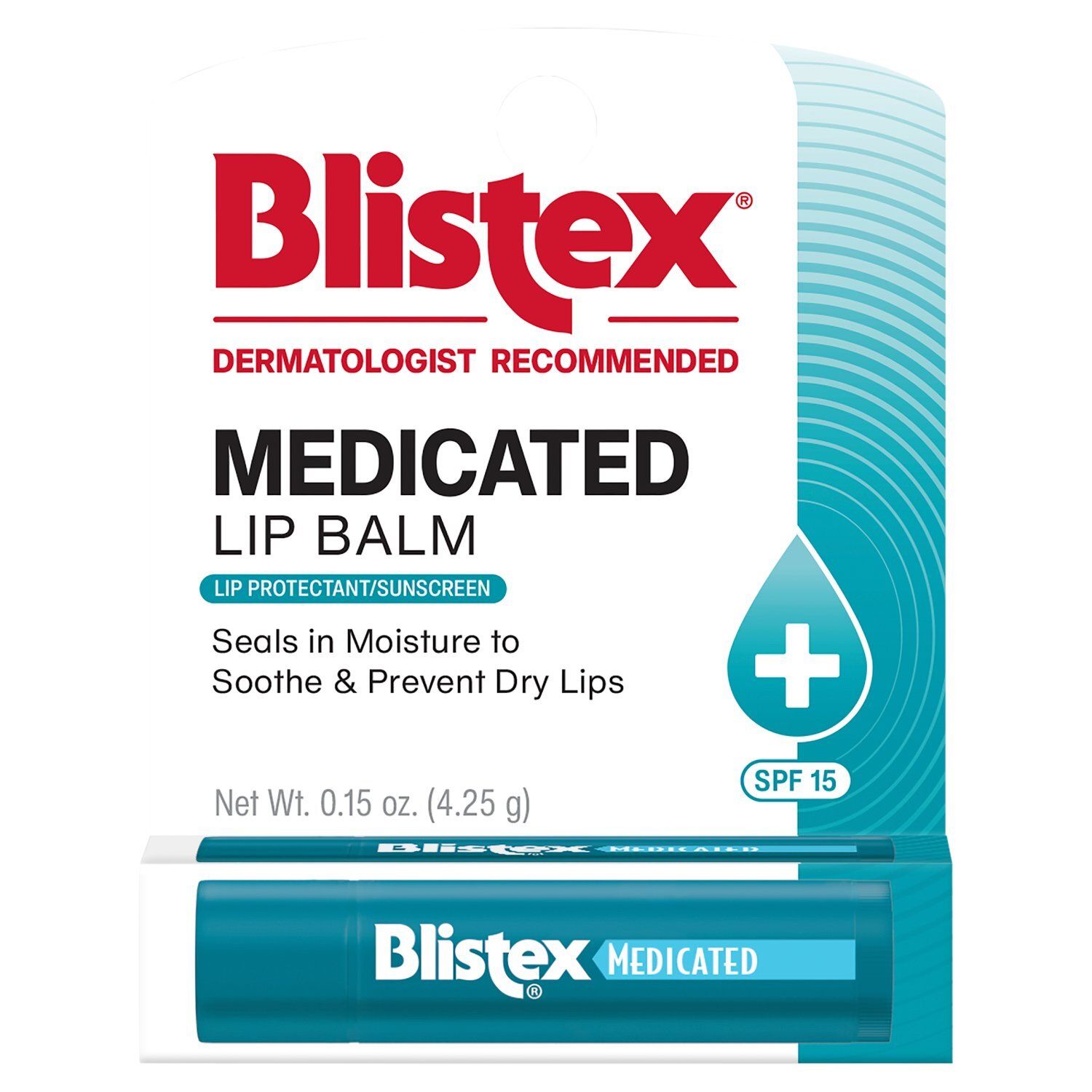 Blistex Medicated Lip Balm, SPF 15, 0.15 oz