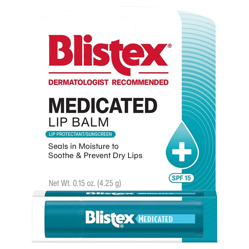 Blistex Medicated Lip Balm, SPF 15, 0.15 oz