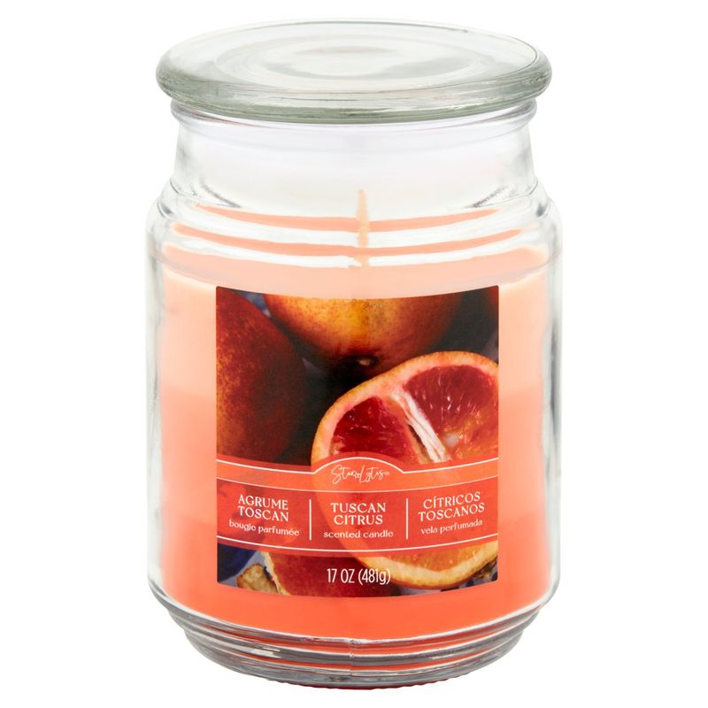 Star Lytes Tuscan Citrus Scented Candle, 17 oz