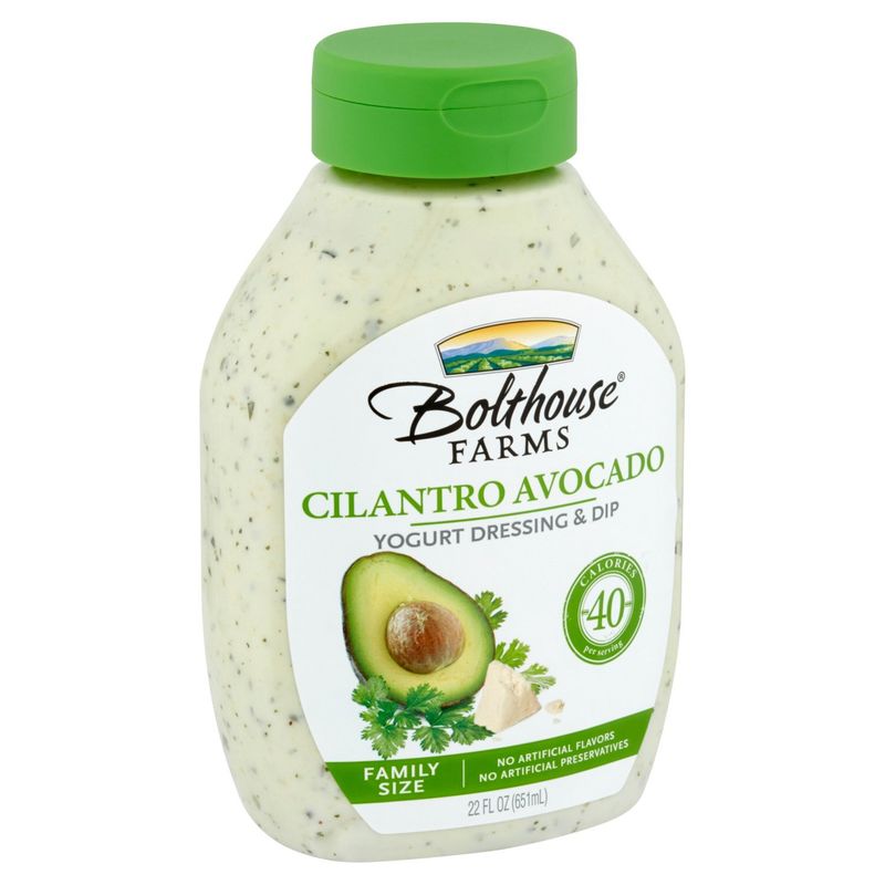 Bolthouse Farms Cilantro Avocado Yogurt Dressing &amp; Dip Family Size, 22 fl oz