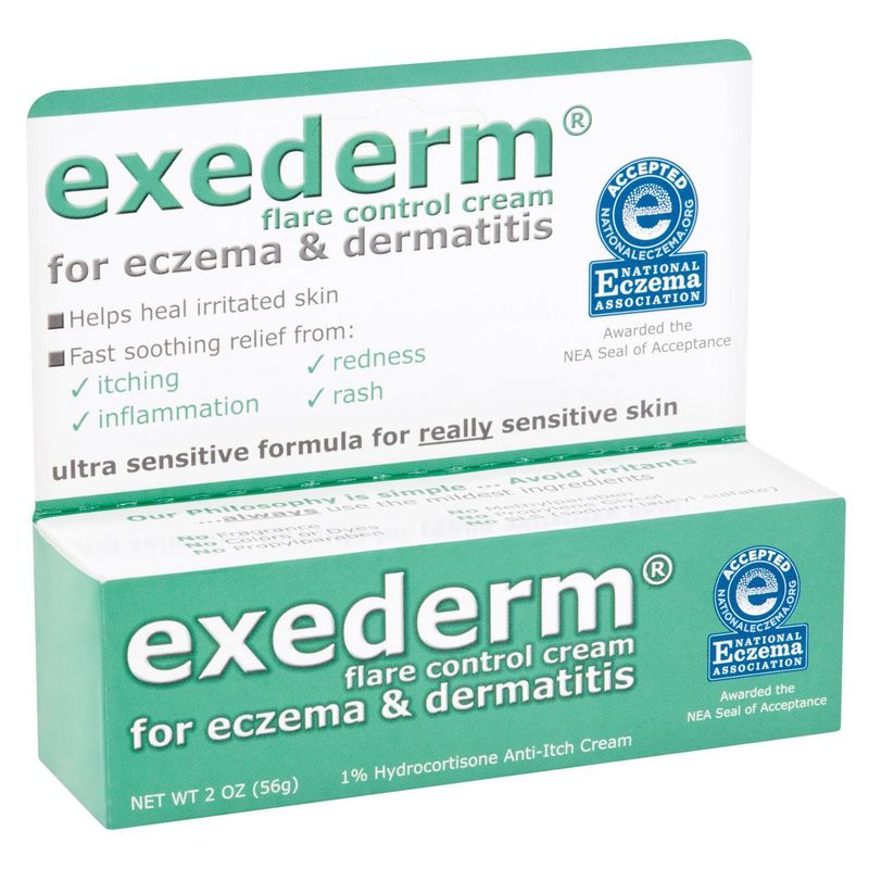 Exederm Flare Control Cream for Eczema &amp; Dermatitis, 2 oz