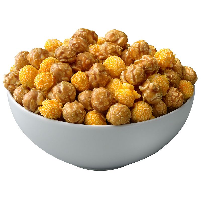 G.H. Cretors Cheese &amp; Caramel Mix Flavored Popped Corn, 14 oz