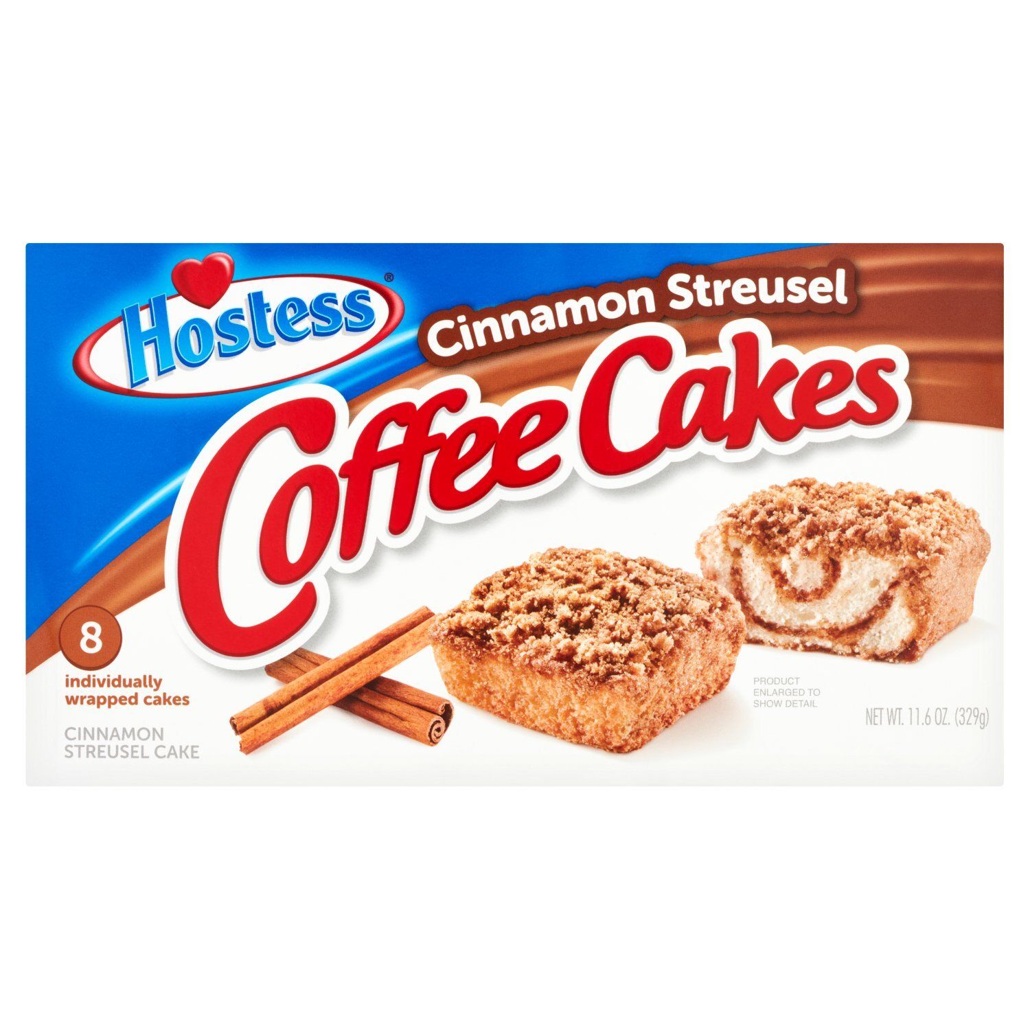 Hostess Cinnamon Streusel Coffee Cakes, 8 count, 11.6 oz