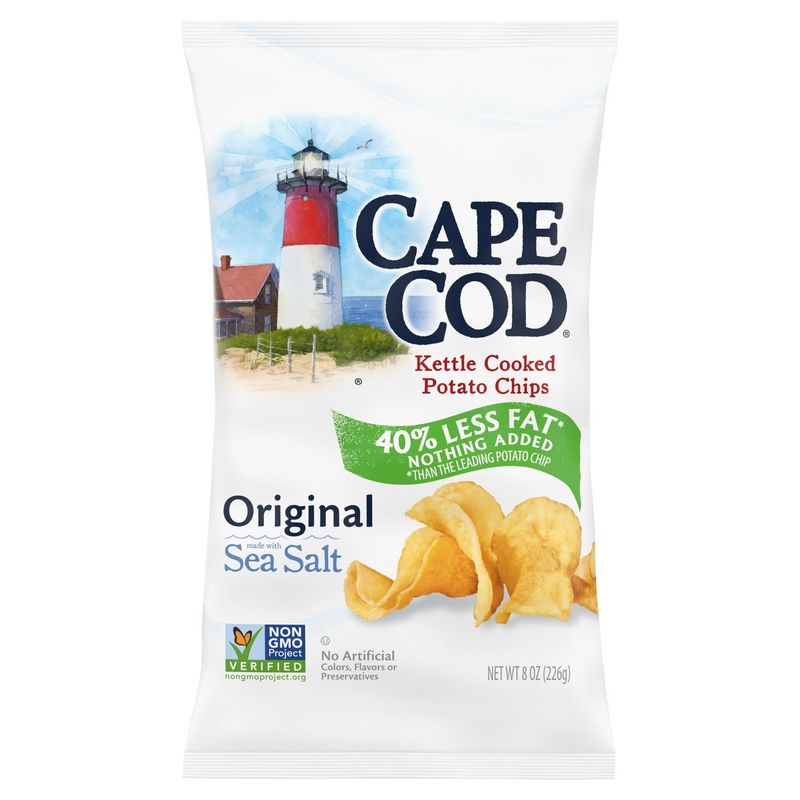 Cape Cod Original Kettle Cooked Potato Chips, 8 oz