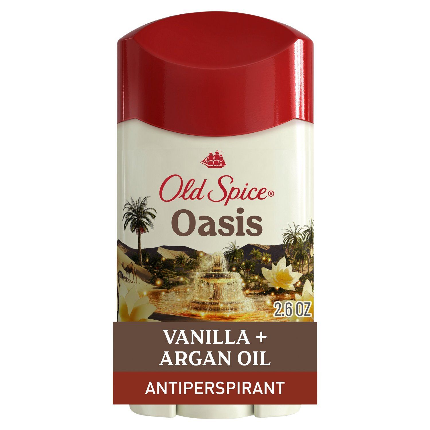 Old Spice Oasis Scent of Vanilla + Argan Oil Antiperspirant &amp; Deodorant, 2.6 oz