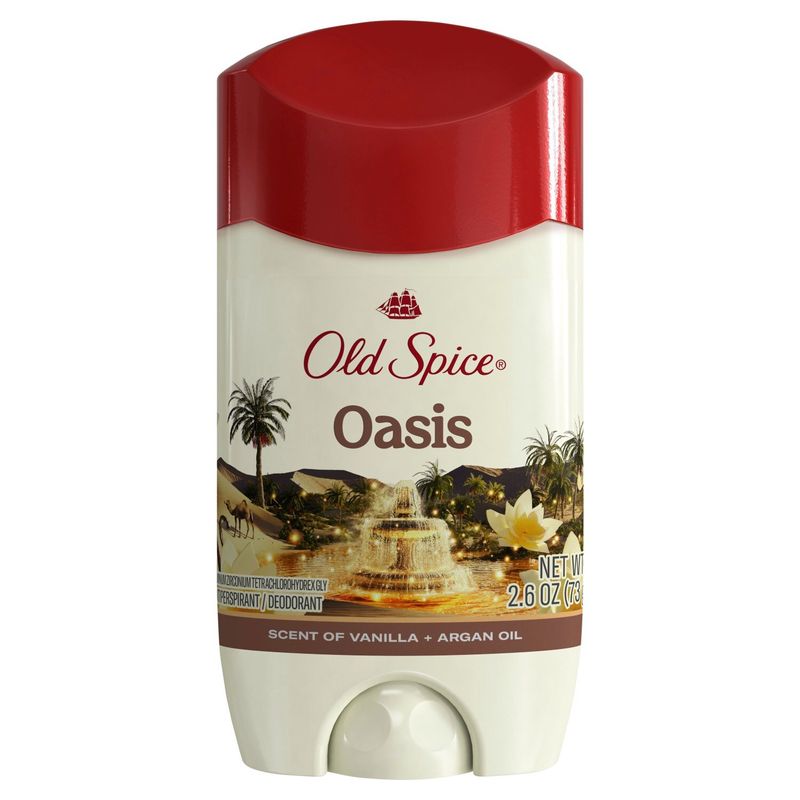 Old Spice Oasis Scent of Vanilla + Argan Oil Antiperspirant &amp; Deodorant, 2.6 oz