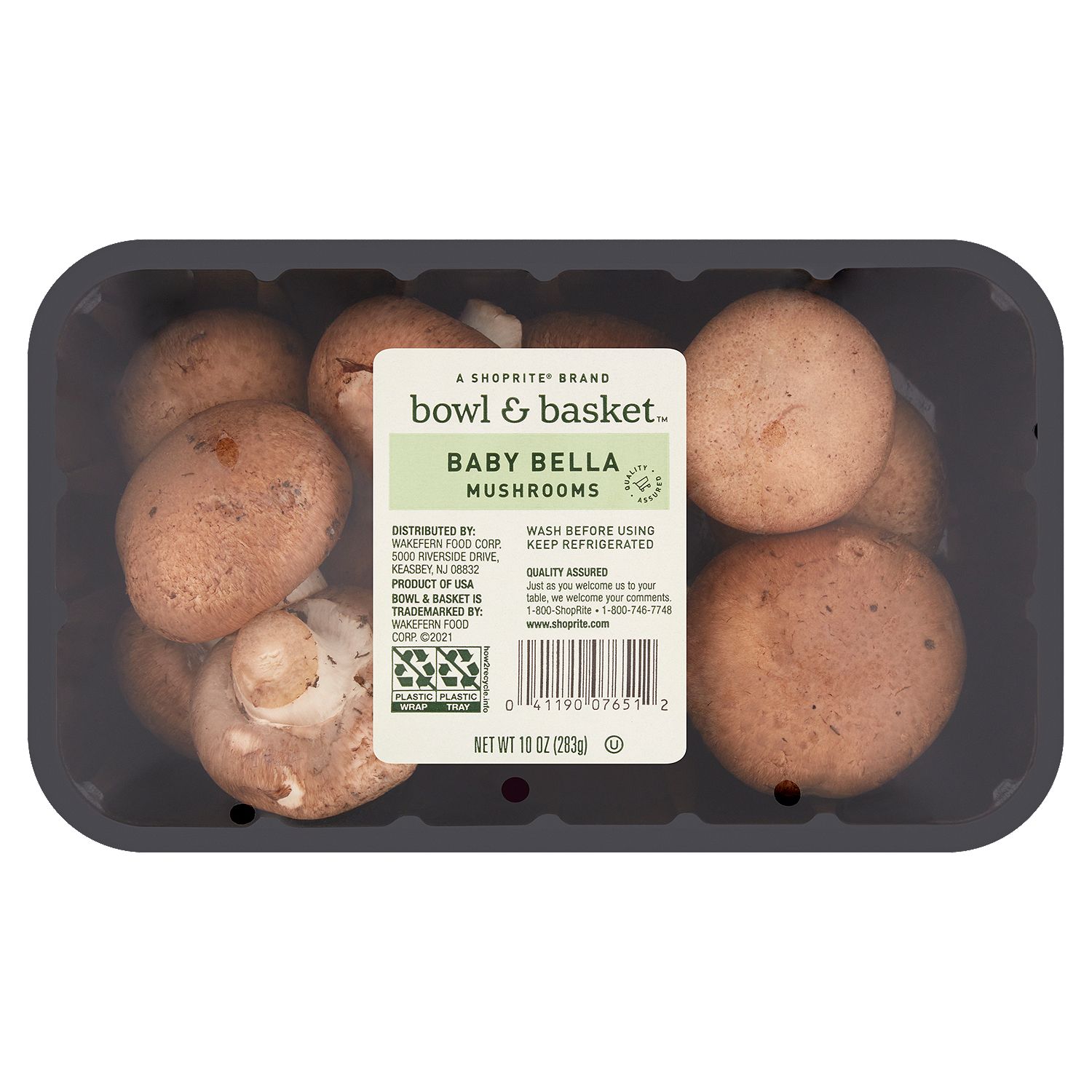 Bowl &amp; Basket Baby Bella Mushrooms, 10 oz
