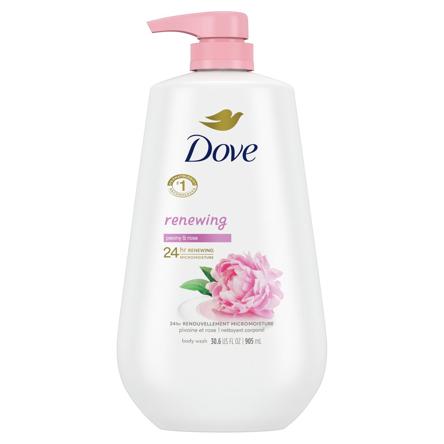 Dove Renewing Peony &amp; Rose Body Wash, 30.6 fl oz