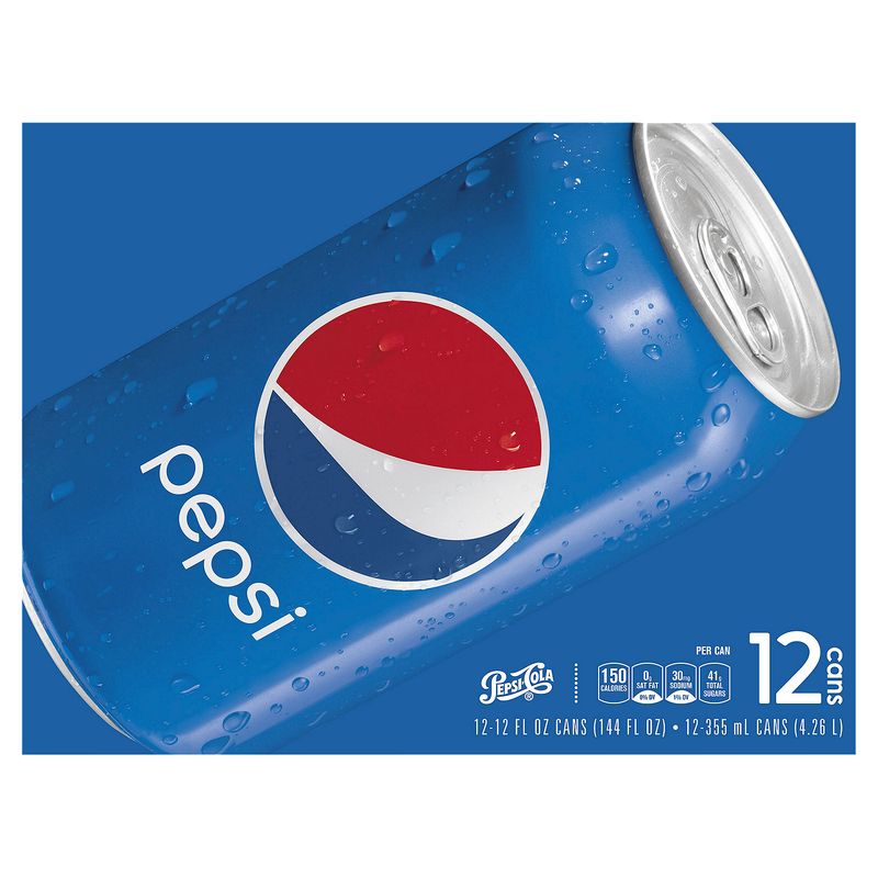 Pepsi Soda, 12 fl oz, 12 count
