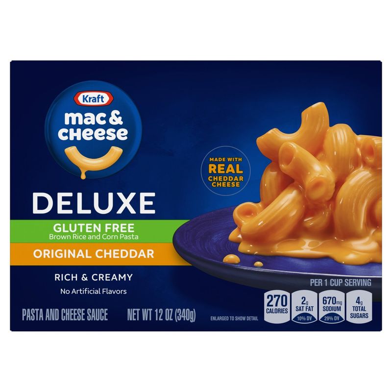 Kraft Deluxe Original Cheddar Mac Pasta &amp; Cheese Sauce, 12 oz