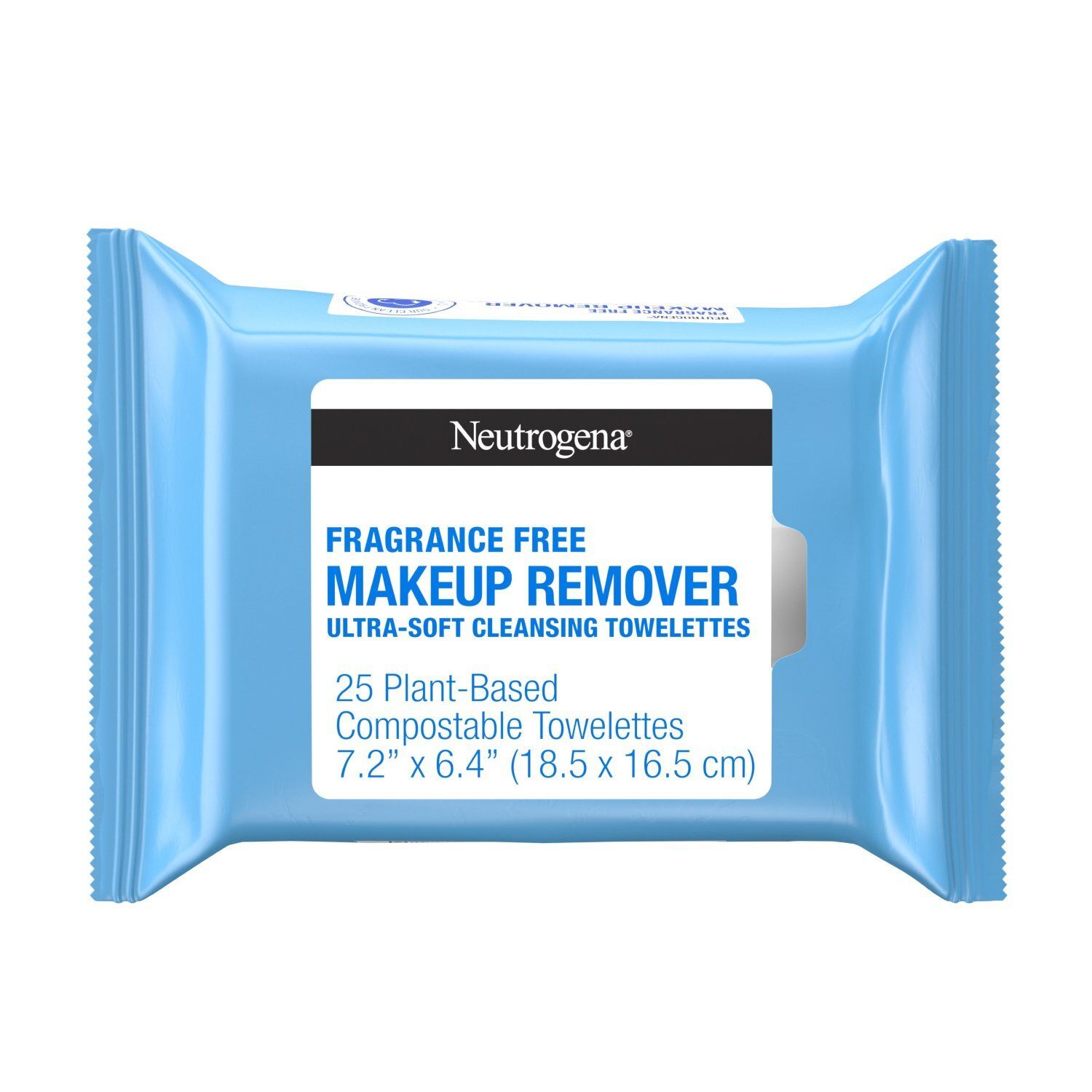 Neutrogena Fragrance Free Makeup Remover Ultra-Soft Cleansing Towelettes, 25 count