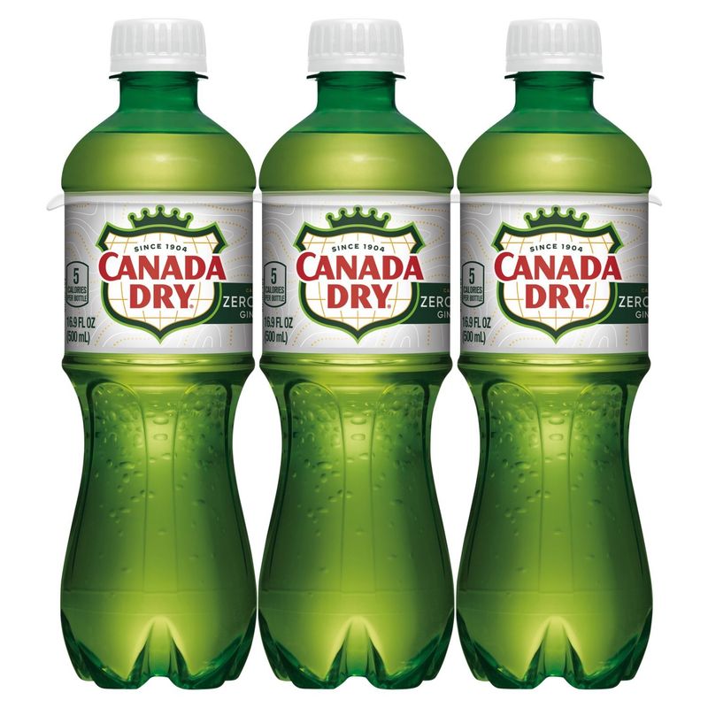 Canada Dry Zero Sugar Ginger Ale, 6 count, 16.9 fl oz