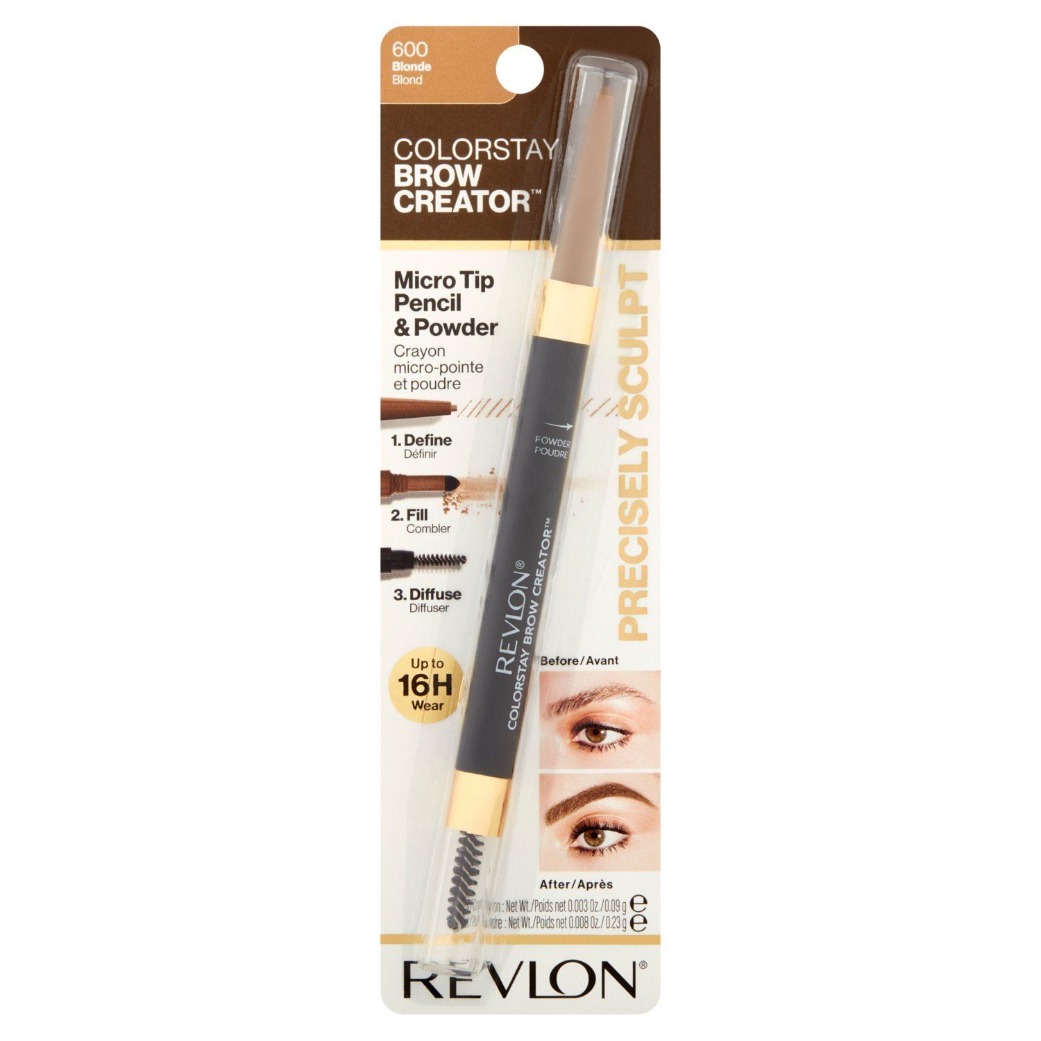 Revlon ColorStay Brow Creator 600 Blonde Micro Tip Pencil &amp; Powder