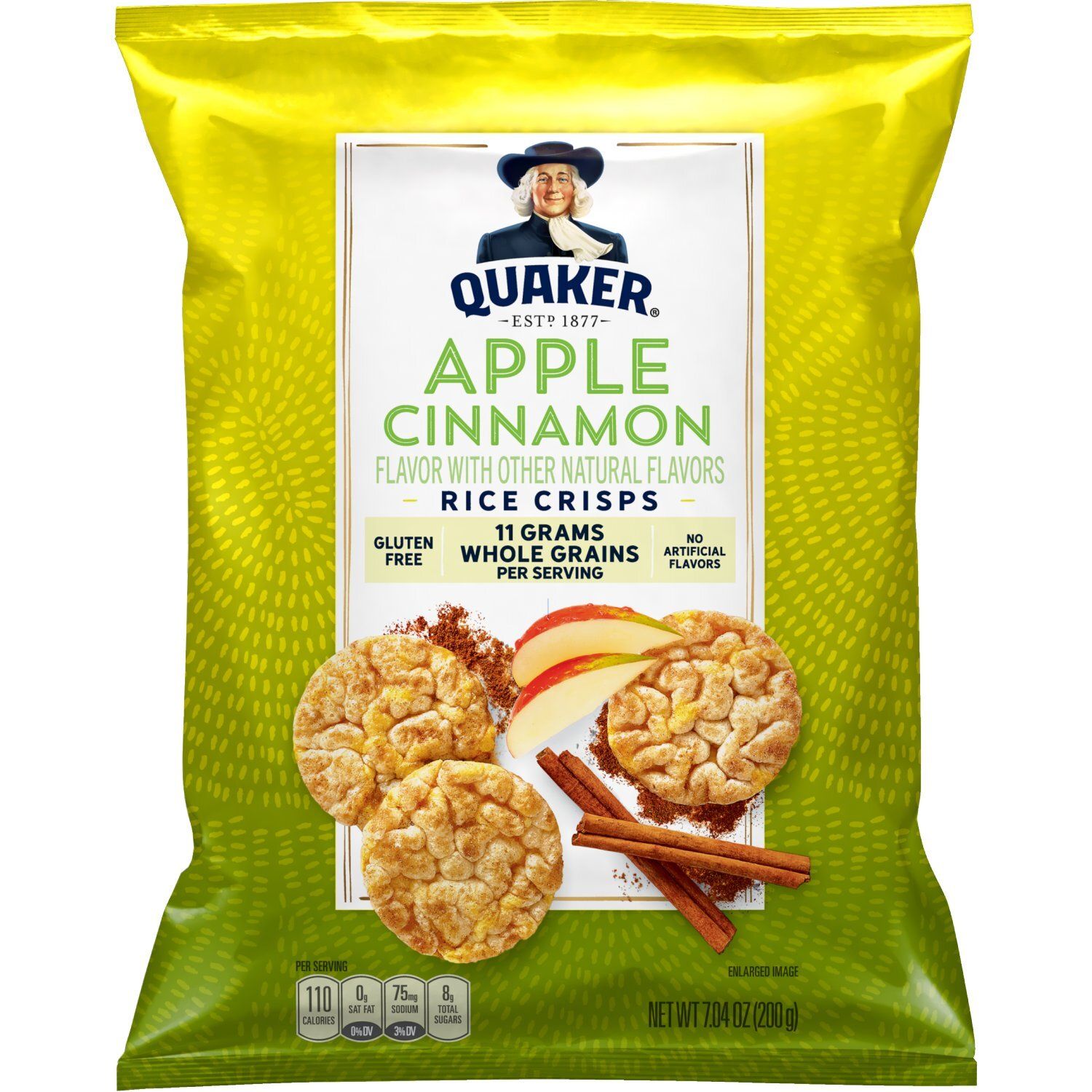 Quaker Rice Crisps Apple Cinnamon 7.04 Oz