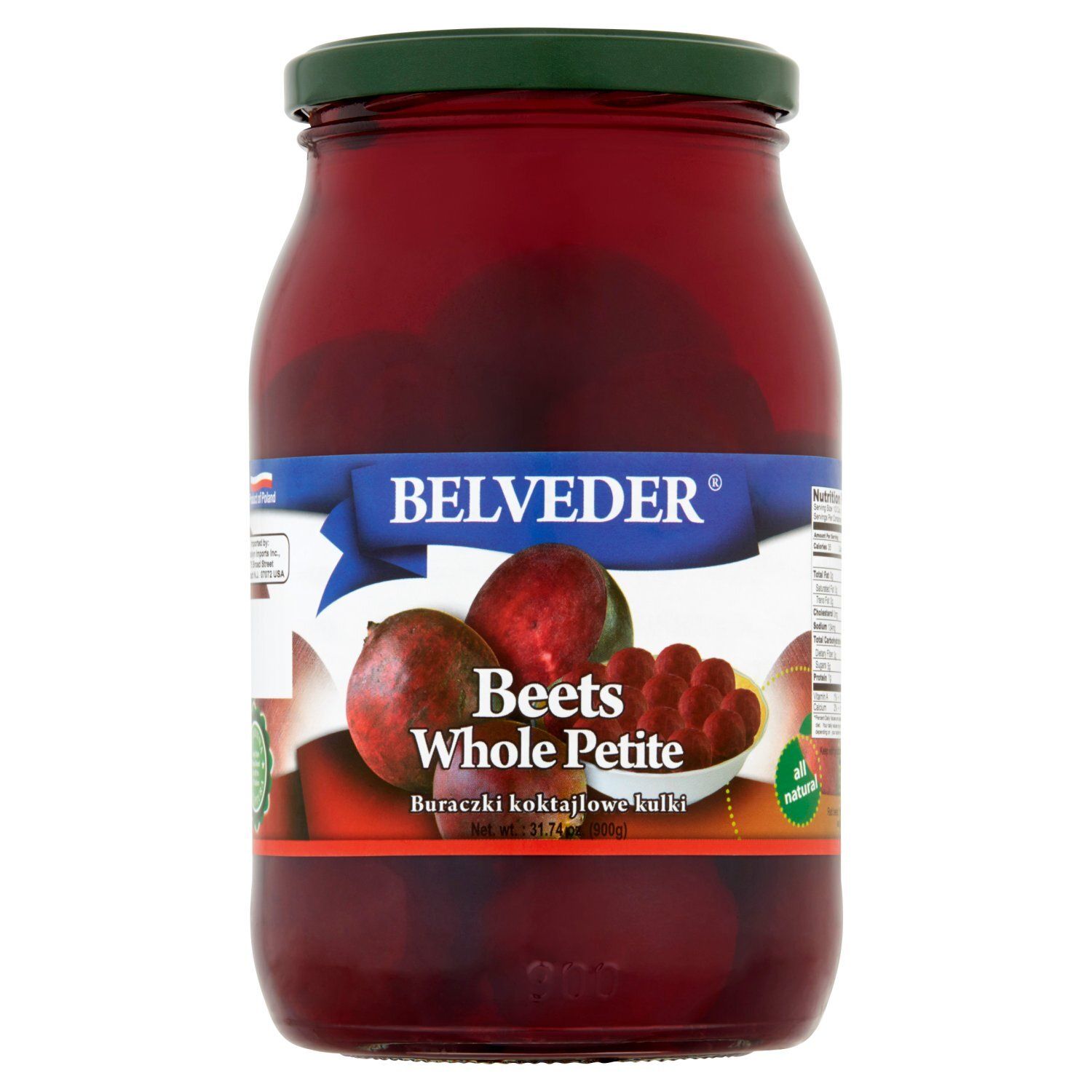 Belveder Whole Petite Beets, 31.74 oz
