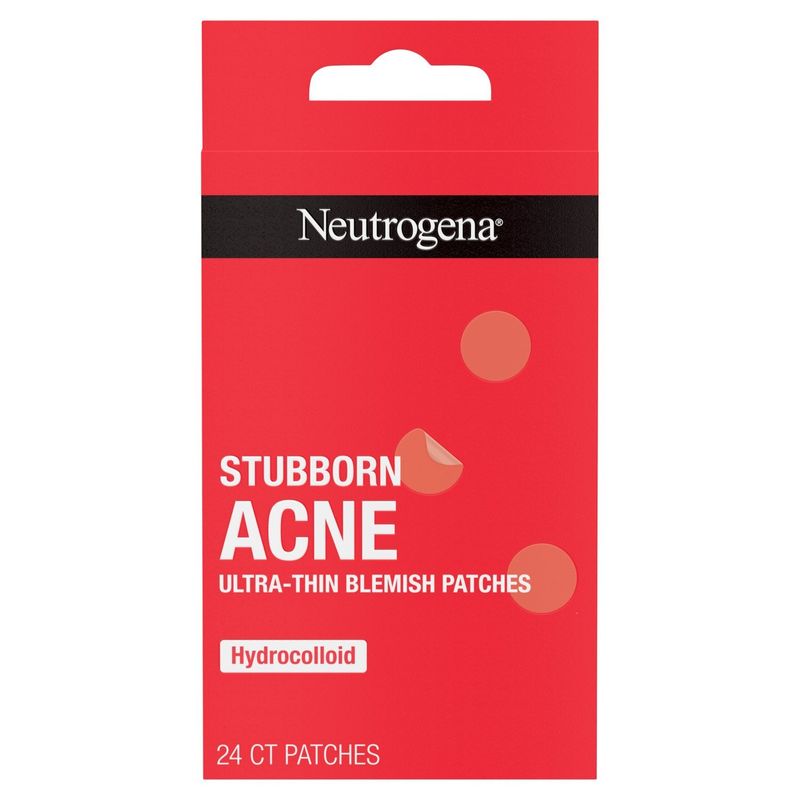 Neutrogena Stubborn Acne Ultra-Thin Blemish Patches, 24 count