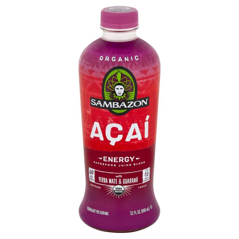Sambazon Organic Acai Energy Superfood Juice Blend, 32 fl oz
