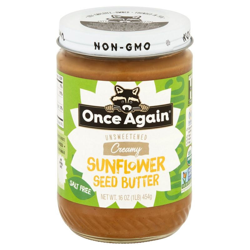 Once Again Unsweetened Creamy Sunflower Seed Butter, 16 oz