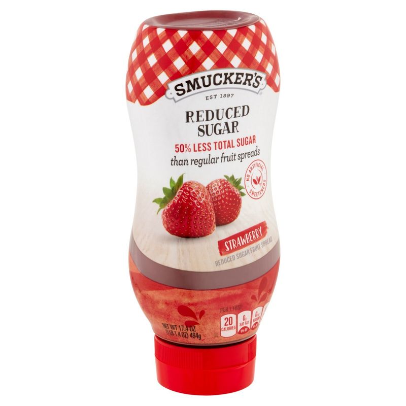 Smucker's Strawberry Reduced Sugar Fruit Spread, 17.4 oz