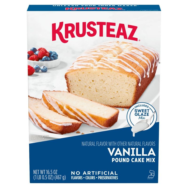 Krusteaz Vanilla Pound Cake Mix, 16.5 oz