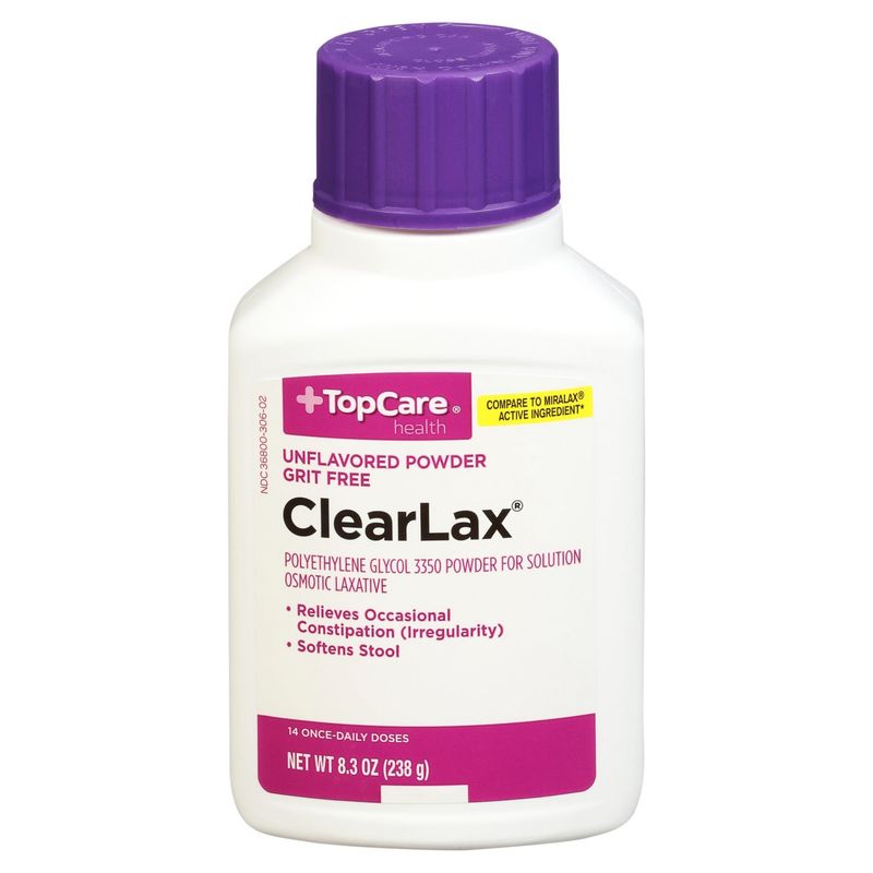 TopCare Health ClearLax Grit Free Unflavored Powder, 14 count, 8.3 oz