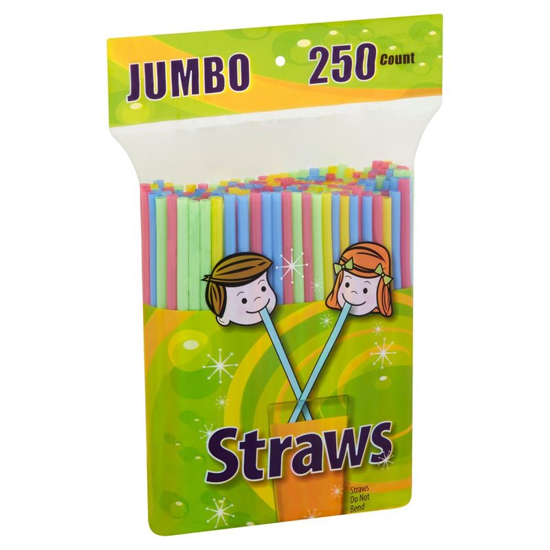 TDC USA Jumbo Straws, 250 count