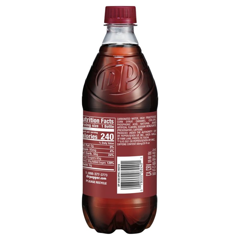 Dr Pepper Soda, 591 ml