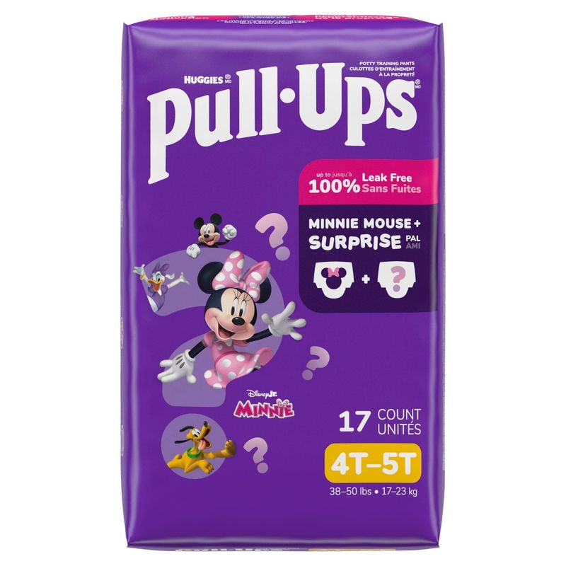 Huggies Pull-Ups Disney Jr. Minnie Potty Training Pants, Size 4T-5T, 38-50 lbs, 17 count
