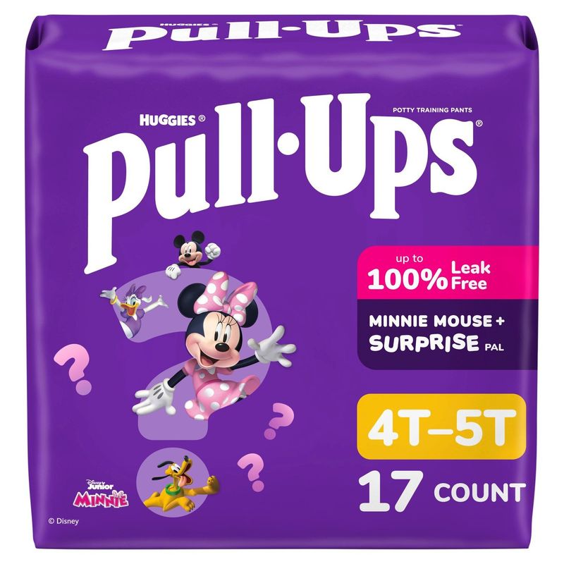 Huggies Pull-Ups Disney Jr. Minnie Potty Training Pants, Size 4T-5T, 38-50 lbs, 17 count