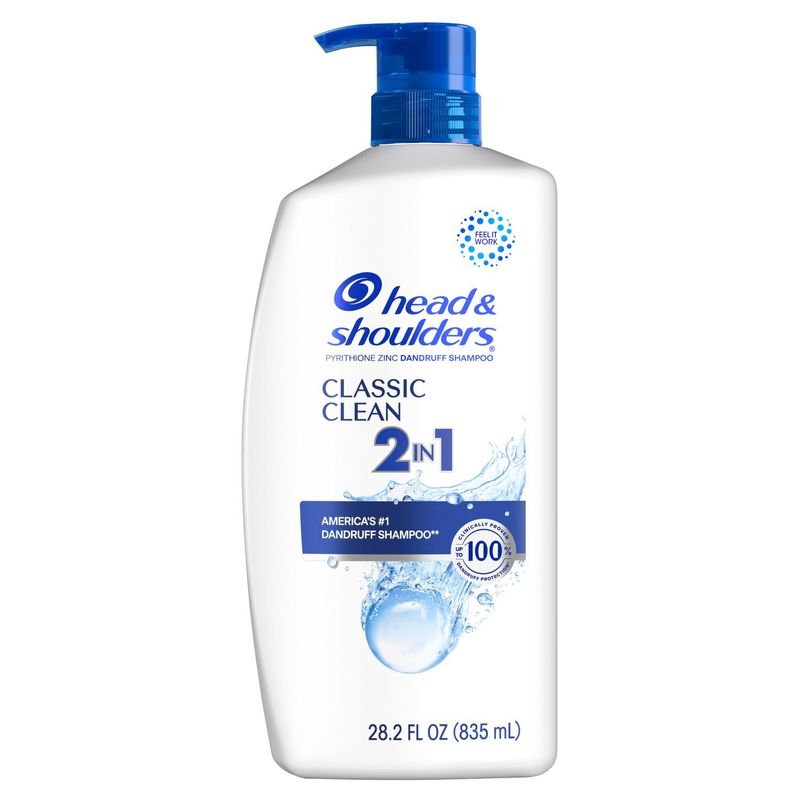Head and Shoulders 2 in 1 Dandruff Shampoo and Conditioner, Anti-Dandruff Treatment, Classic Clean