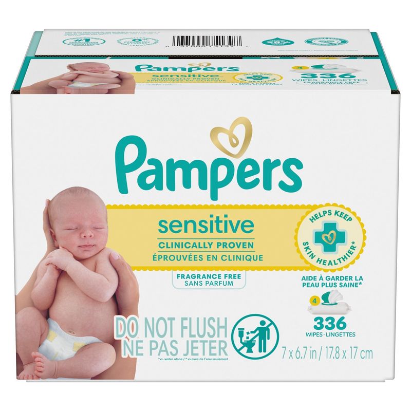 Pampers Sensitive Wipes, 336 count