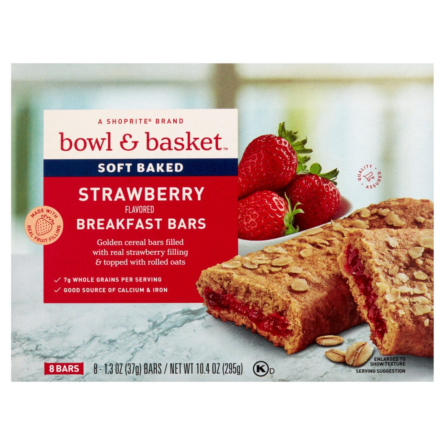 Bowl &amp; Basket Strawberry Flavored Soft Baked Breakfast Bars, 1.3 oz, 8 count
