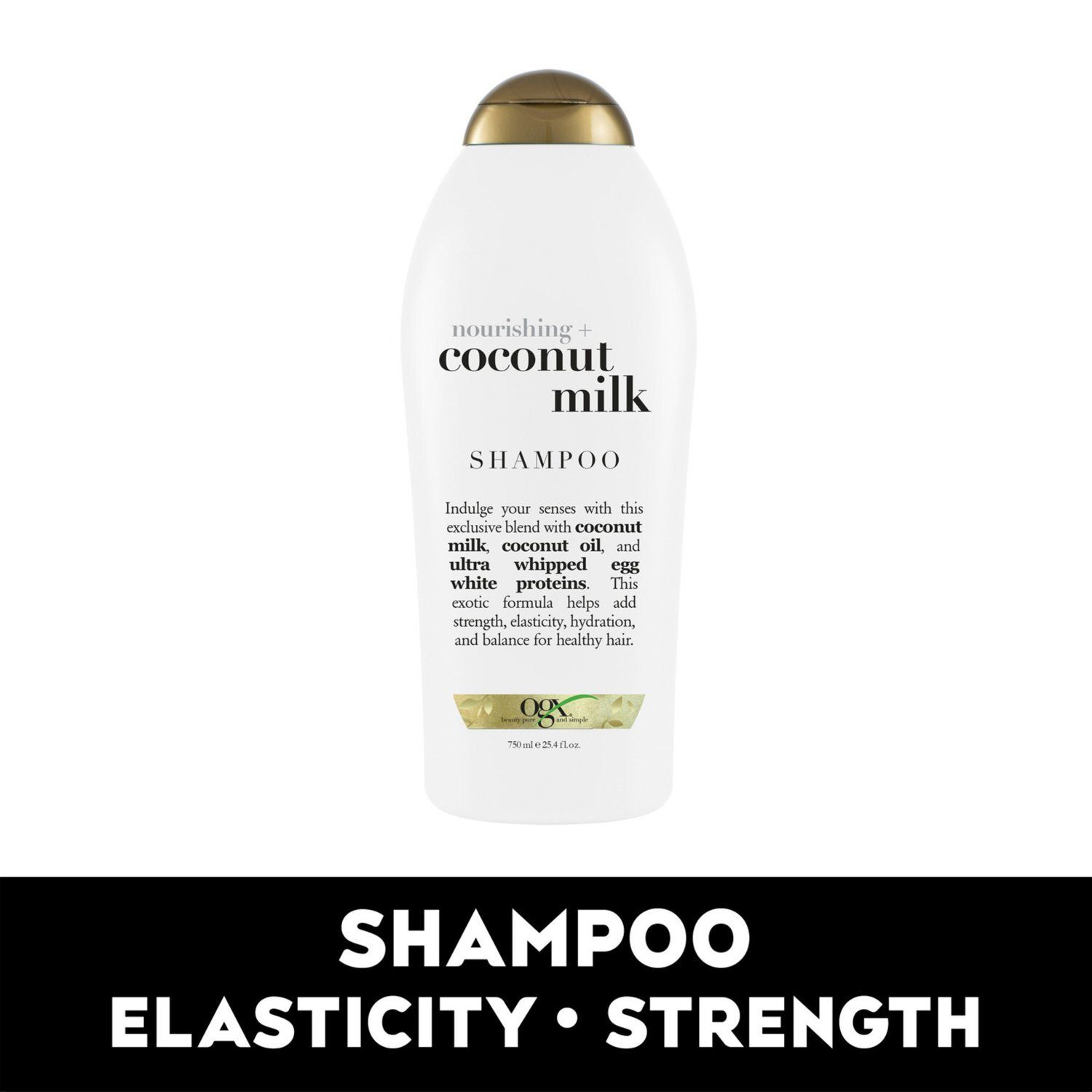 Ogx Nourishing + Coconut Milk Shampoo, 25.4 fl oz