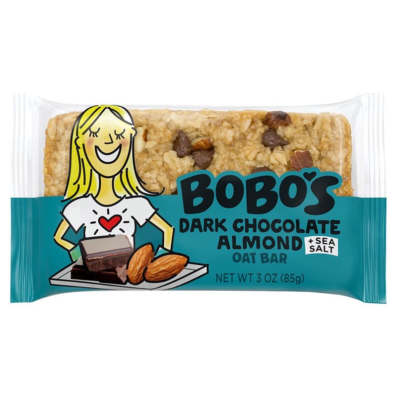 Bobo's Dark Chocolate Almond + Sea Salt Oat Bars, 3 oz, 12 count