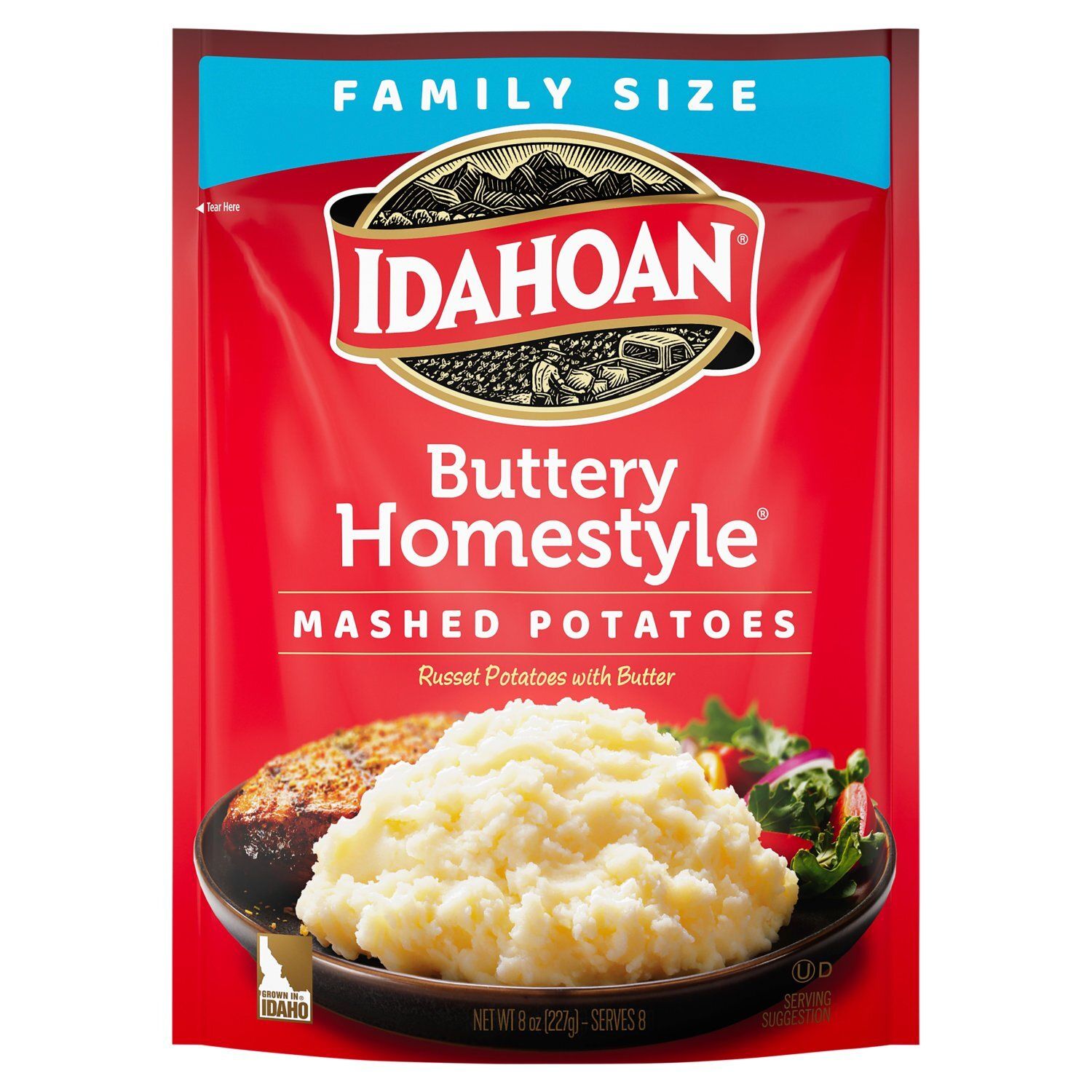 Idahoan Buttery Homestyle Mashed Potatoes Family Size, 8 oz