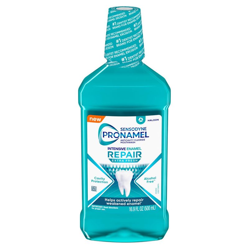 Sensodyne Pronamel Extra Fresh Anticavity Fluoride Mouthwash, 16.9 fl oz