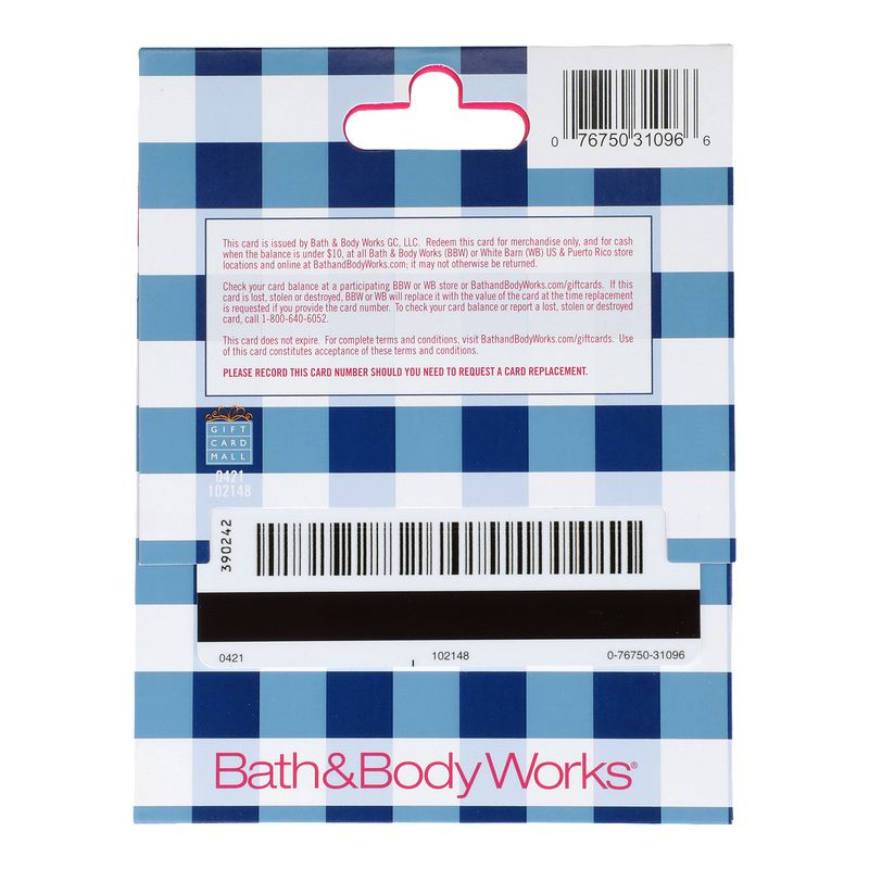 Bath &amp; Body Works $25 Gift Card  , 1 each