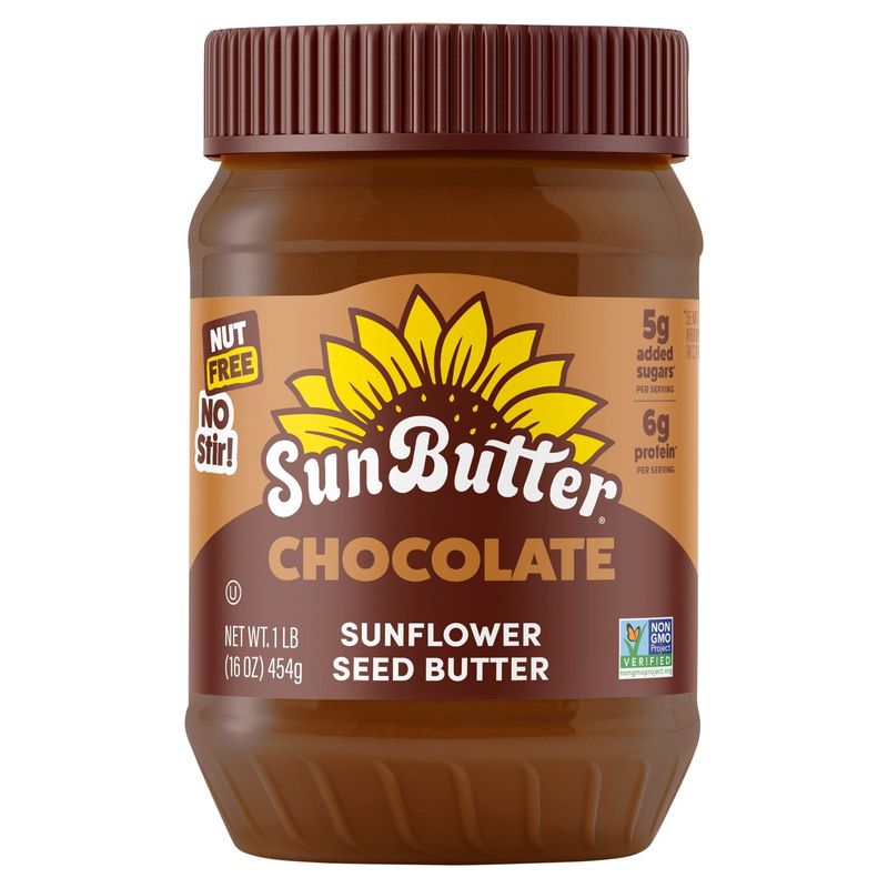 SunButter Chocolate Sunflower Seed Butter, 1 lb