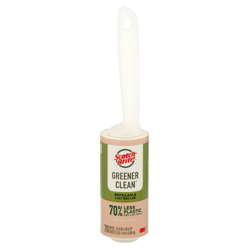 Scotch-Brite Greener Clean Refillable Lint Roller, 70 sheets