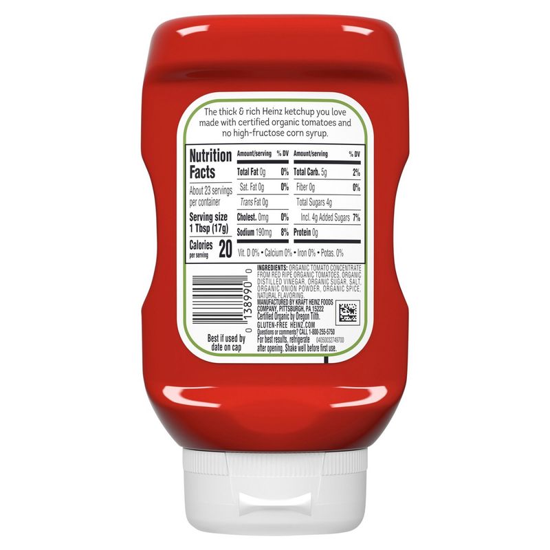 Heinz Organic Tomato Ketchup, 14 oz