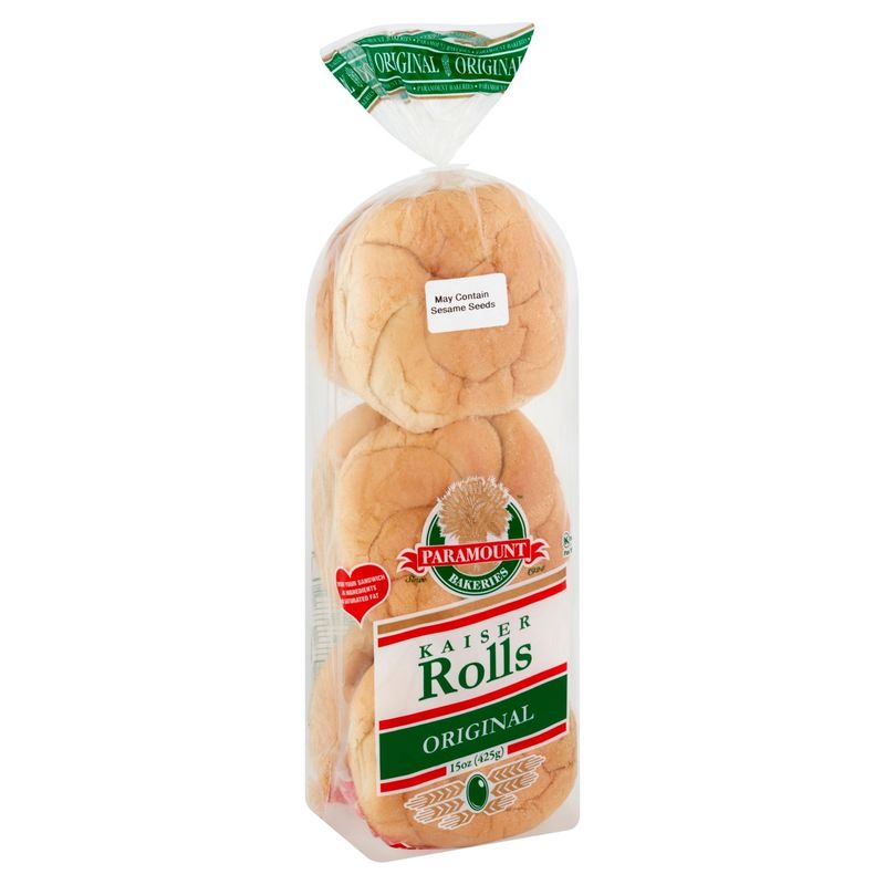 Paramount Bakeries Original Kaiser Rolls, 6 count, 15 oz