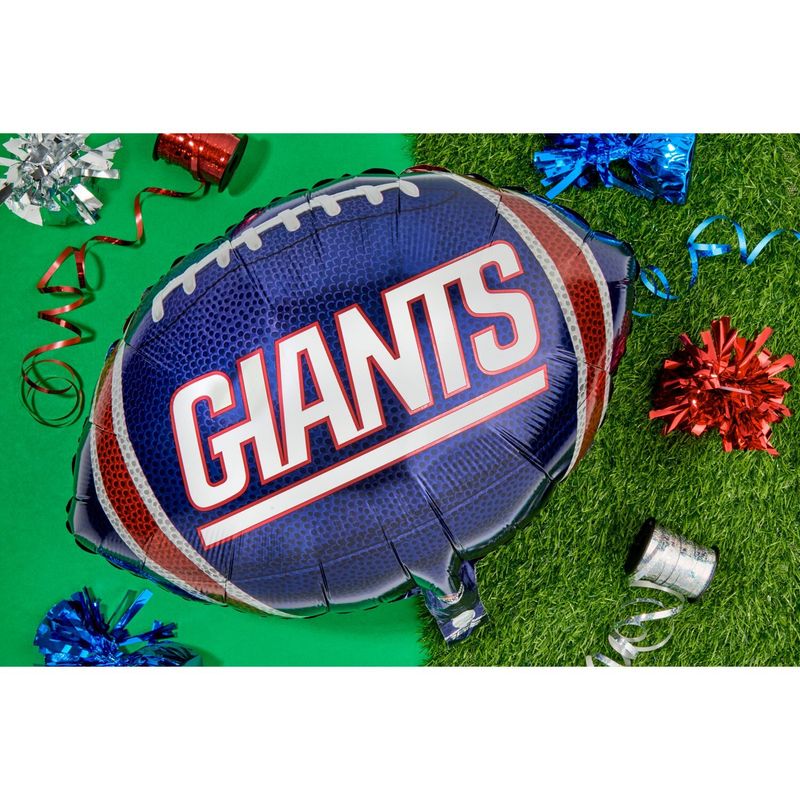 New York Giants Team Colors Mylar Balloon, 18 in, 1 count