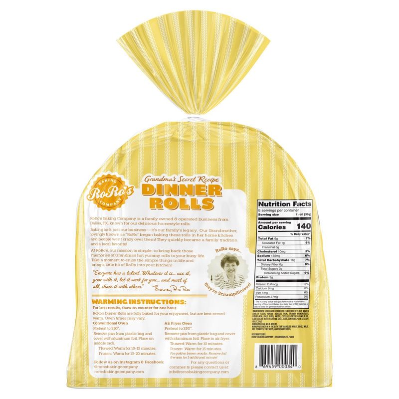 RoRo's Dinner Rolls, 11 oz