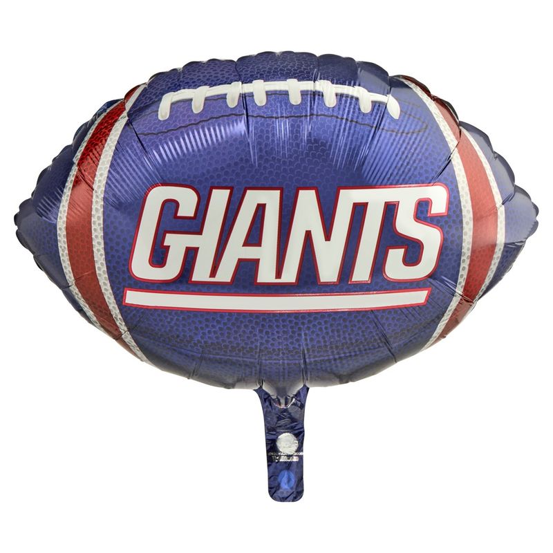 New York Giants Team Colors Mylar Balloon, 18 in, 1 count