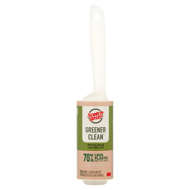 Scotch-Brite Greener Clean Refillable Lint Roller, 70 sheets