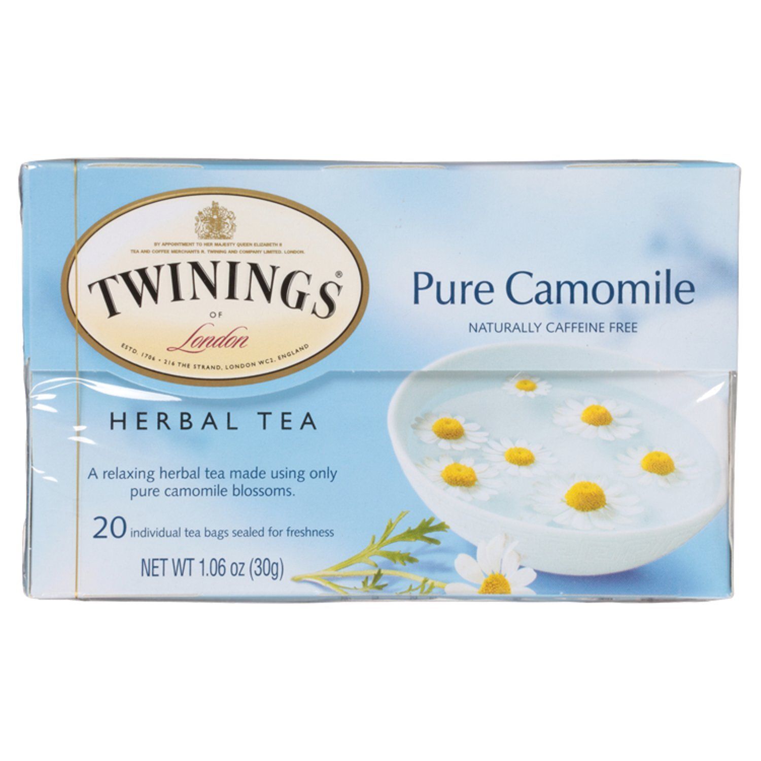 Twinings Pure Camomile Herbal Tea Bags, 20 count, 1.06 oz