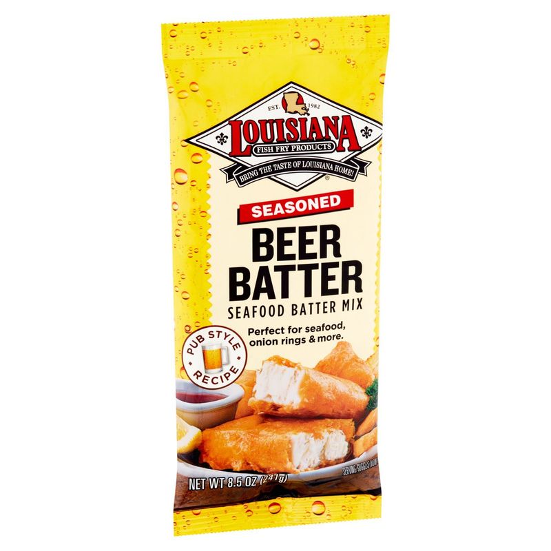 Louisiana Seasoned Beer Batter Seafood Batter Mix, 8.5 oz