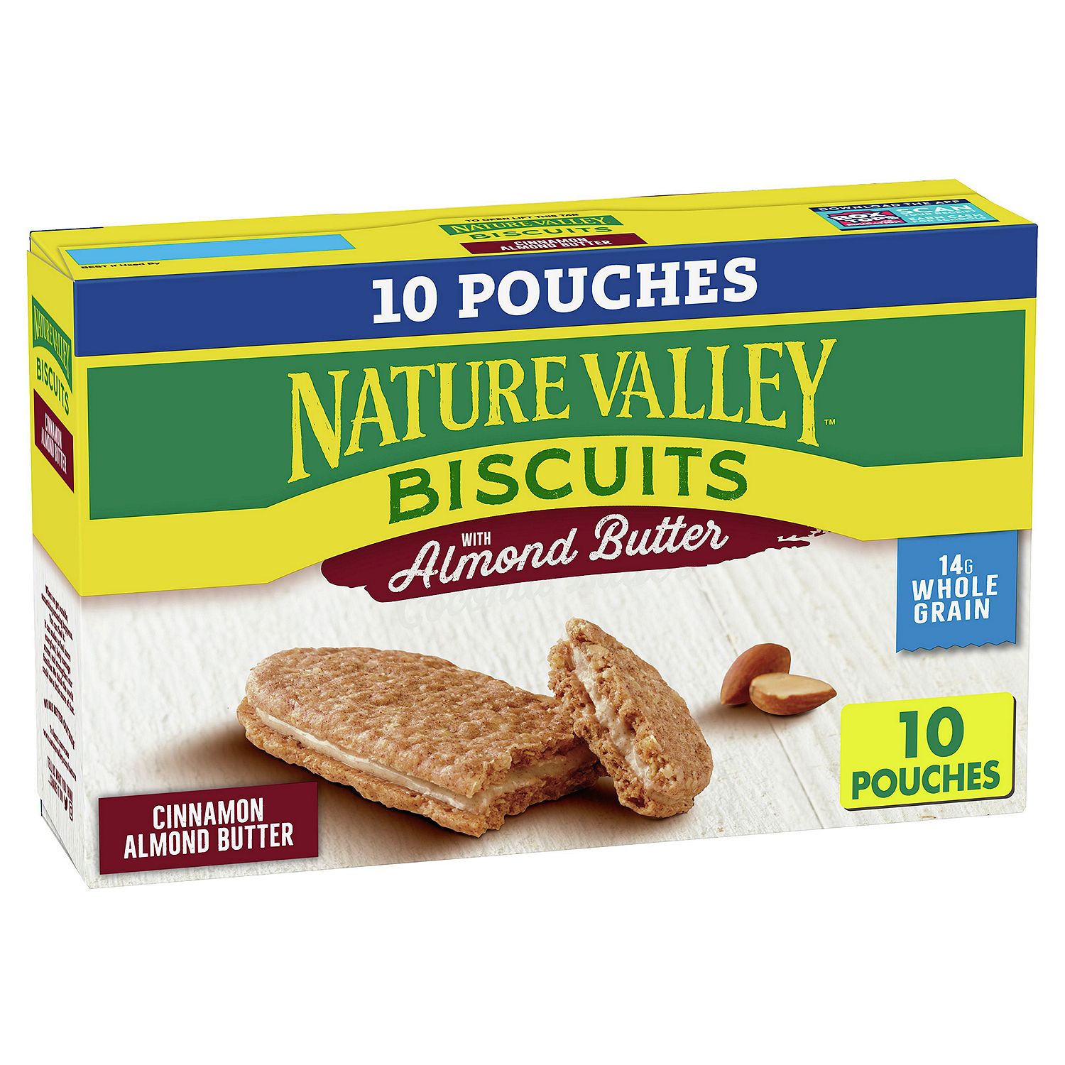 Nature Valley Cinnamon Biscuits with Almond Butter Filling, 1.35 oz, 10 count