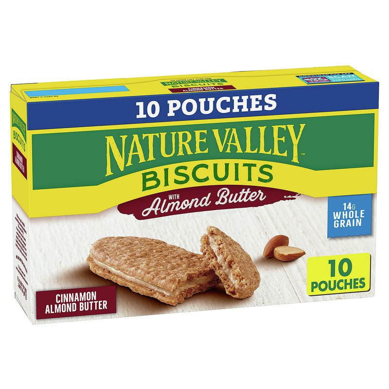 Nature Valley Cinnamon Biscuits with Almond Butter Filling, 1.35 oz, 10 count