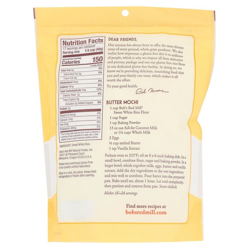Bob's Red Mill Sweet White Rice Flour, 24 oz